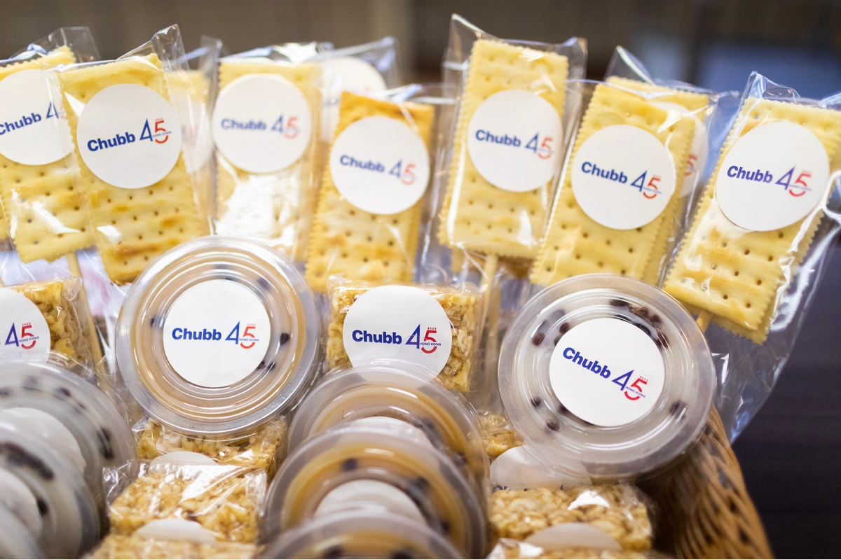香港活動服務現場相片 corporate event snack sewt custom branding hong kong