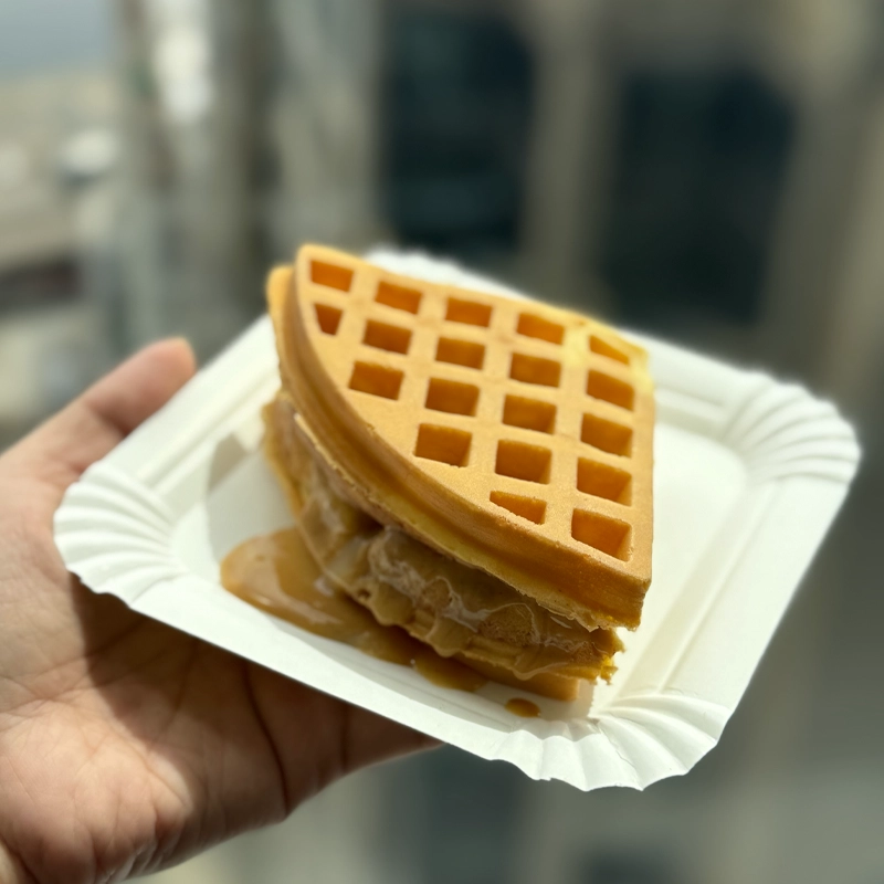 港式格仔餅花生醬砂糖夾餅即場製作服務