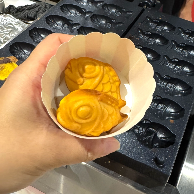 日式鯛魚燒紅豆餡雞蛋糕即場製作，香港活動小食