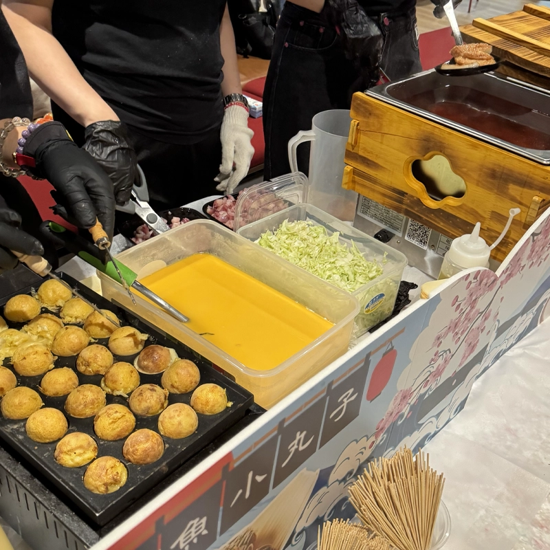 日式章魚燒即場製作攤位，香港活動小食租用服務