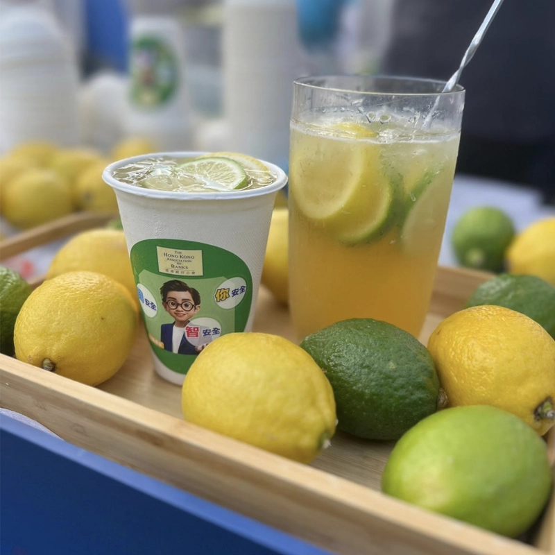 香港活動服務現場相片 hong kong handmade lemon tea display station