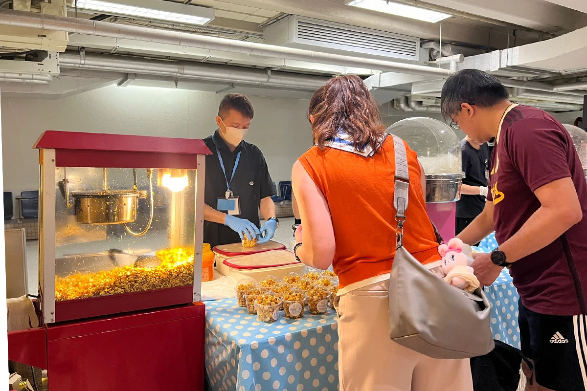 香港活動服務現場相片 popcorn machine rental set setup hong kong event